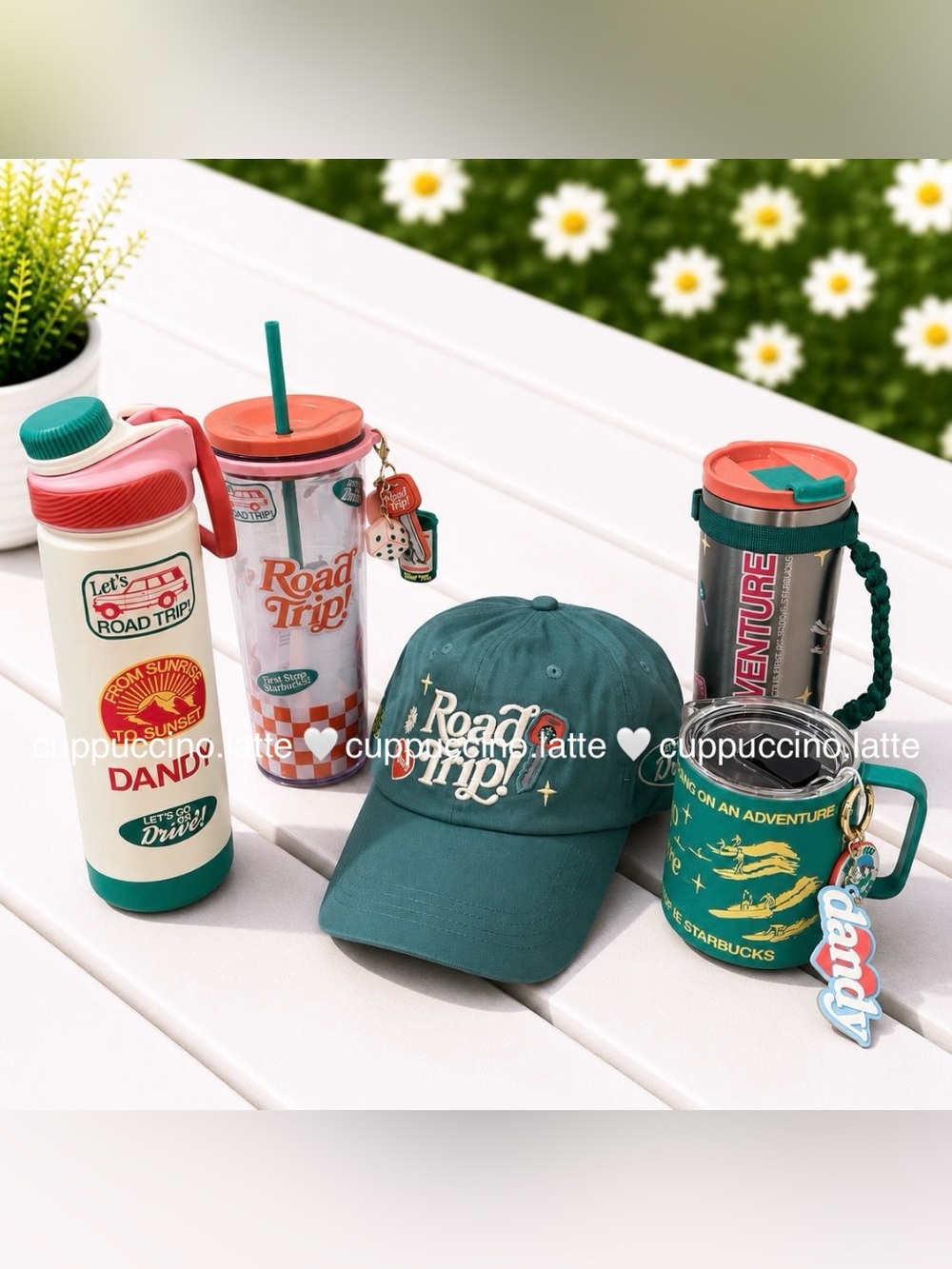 NWT Starbucks + Dandy Limited Edition Summer Road Trip 5 Piece Complete Bundle